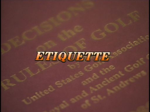 vol.4　RULES & ETIQUETTE　エチケット